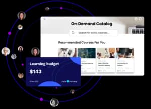 Juno Journey’s personalized course recommendations, a search function for skill-building content, fostering an engaging and tailored educational journey